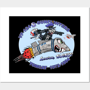 VF-124 Gunfighters Nose Art Variation Posters and Art